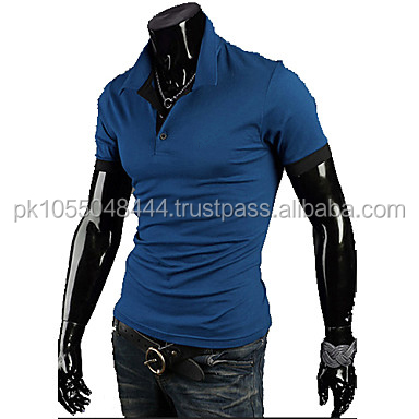 ブラックカットと縫うファッションカジュアルウェア男性男の子服ポロシャツシャツ仕入れ・メーカー・工場