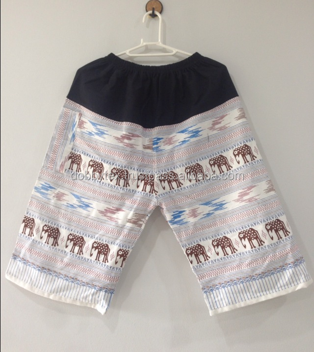 象のパターン綿ショーツパンツヒッピー100％dobbytexからタイ仕入れ・メーカー・工場