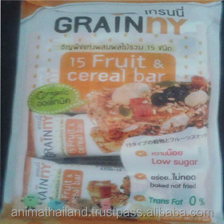 15 Whole Grain Cereal Plus Fruits Bar