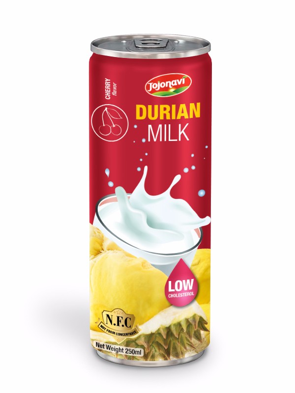 Fruit juice suppliers Durian milk with cherry flavour for alu can 250ml.jpg