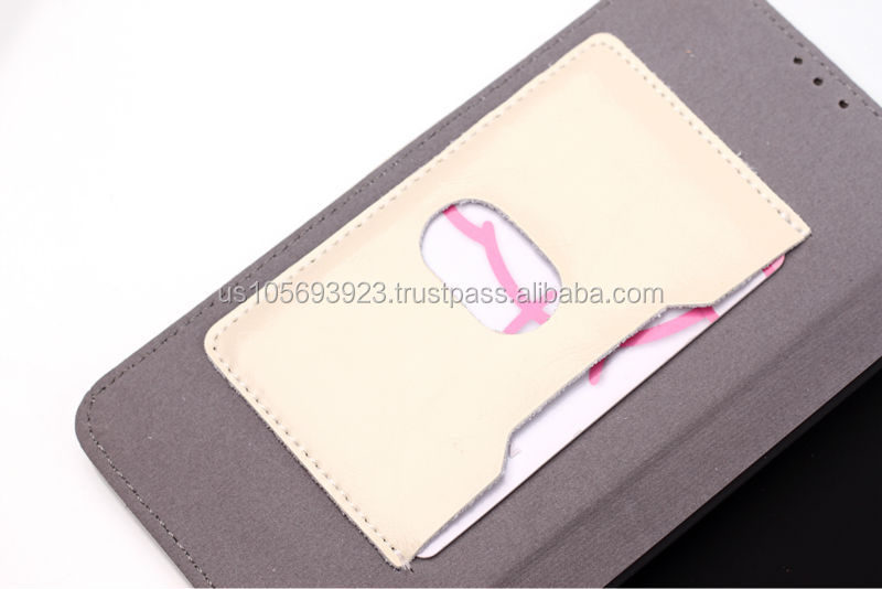 クレイジーiphone6馬のデザインのための本物の革とフリップケース・クレジットホルダー5色磁気プル株式仕入れ・メーカー・工場