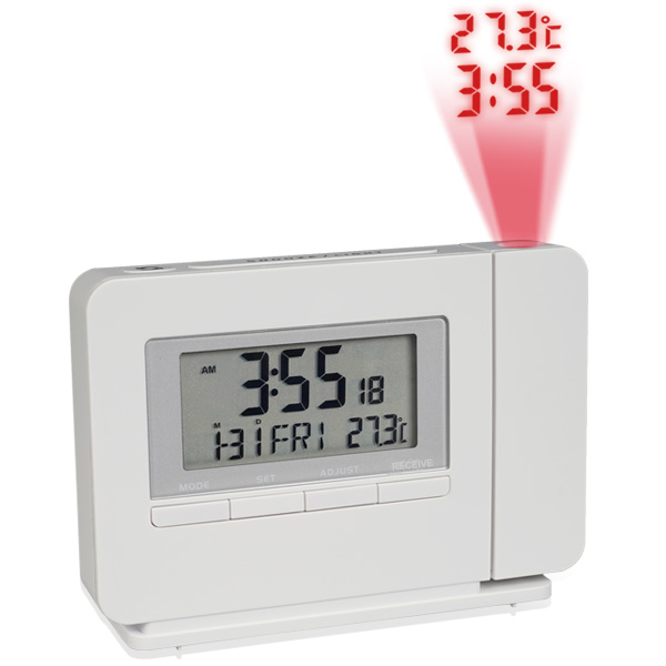 新しい2014年電波プロジェクションクロック温度と時間の表示の日付がアラームスヌーズ機能問屋・仕入れ・卸・卸売り