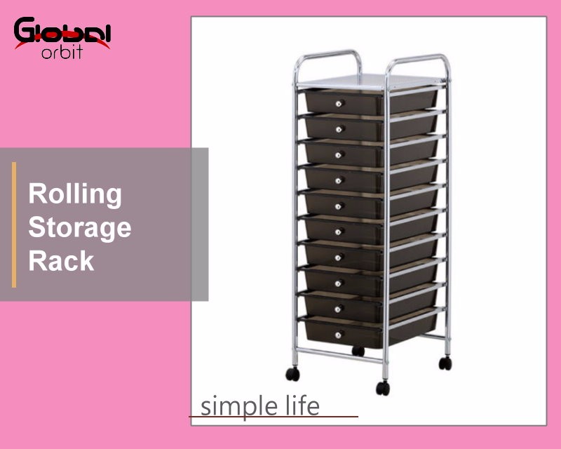 15 Drawers Storage Cabinet Organizer Rolling Storage Plastic