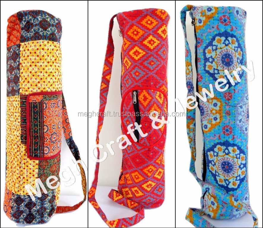 Yoga Mat Bags Wholesale Lot Indian Cotton Yoga Bag Indian