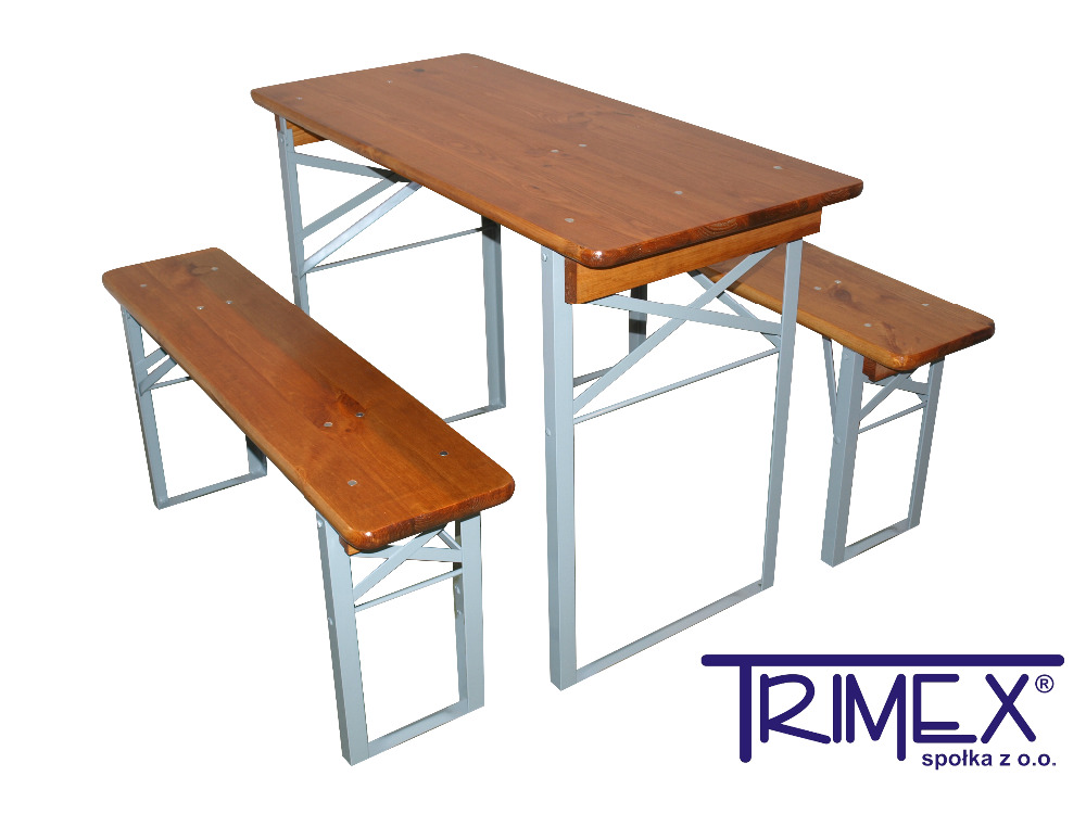 Small Wooden Folding Beer Set For Balcony Beer Table With