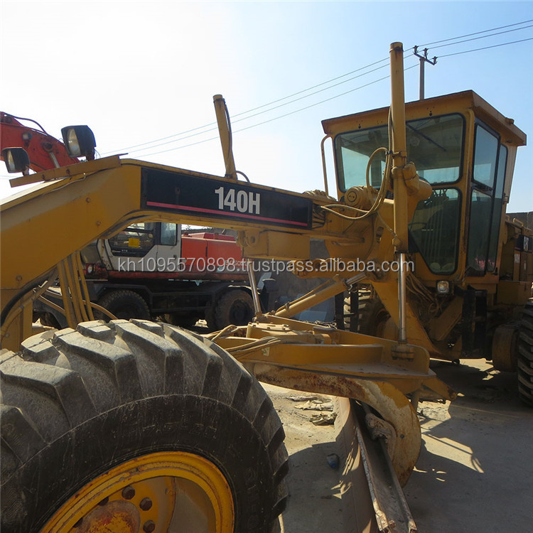 中古caterpillar140hモーターグレーダー、 猫140hグレーダー、 安い猫140h年生上海で仕入れ・メーカー・工場