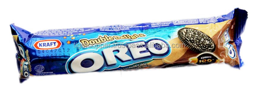 OREO CHOCOLATE SANDWICH COOKIES ICE CREAM ORANGE FLAVOR PACK 137G/OREO CHOCOLATE BISCUITS/OREO BISCUIT/OREO COOKIES