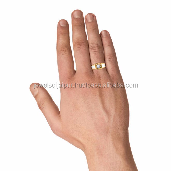 Indian Fashion Style Ring Luxury Elegant 18kt Gold Igi Certified