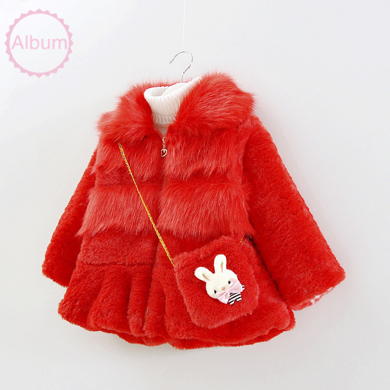 新しいスタイルの冬の暖かいコート2チャーミングな女の子の幼児服色のピンクと赤卸売仕入れ・メーカー・工場
