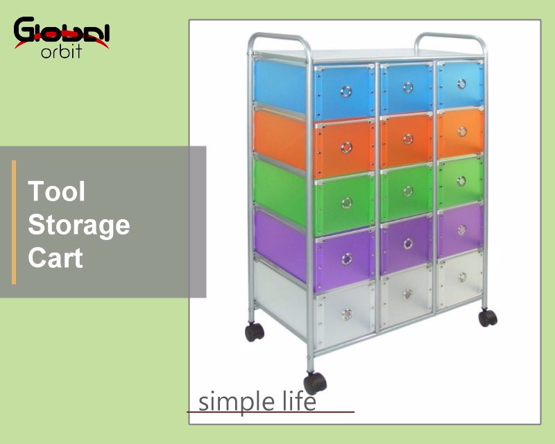 15 Drawers Storage Cabinet Organizer Rolling Storage Plastic