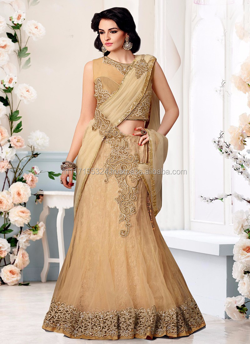 Fancy Lehenga Style Saree Sky Blue Net Lehenga Saree