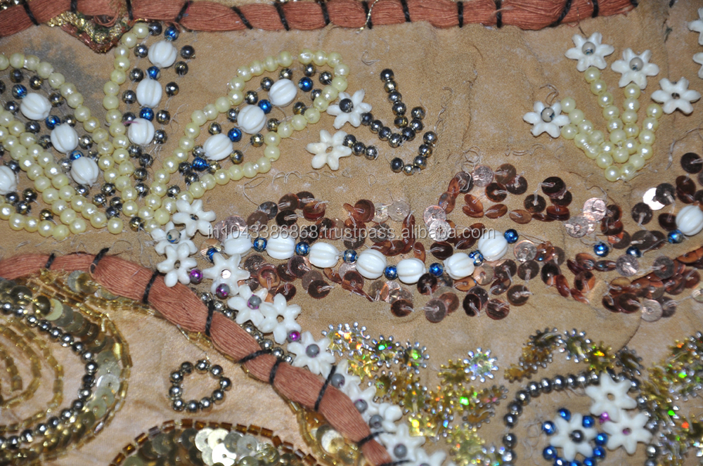 インドの民族刺繍の素敵な仕事のパッチワークのコットンkhambadia壁のタペストリーを掛ける問屋・仕入れ・卸・卸売り