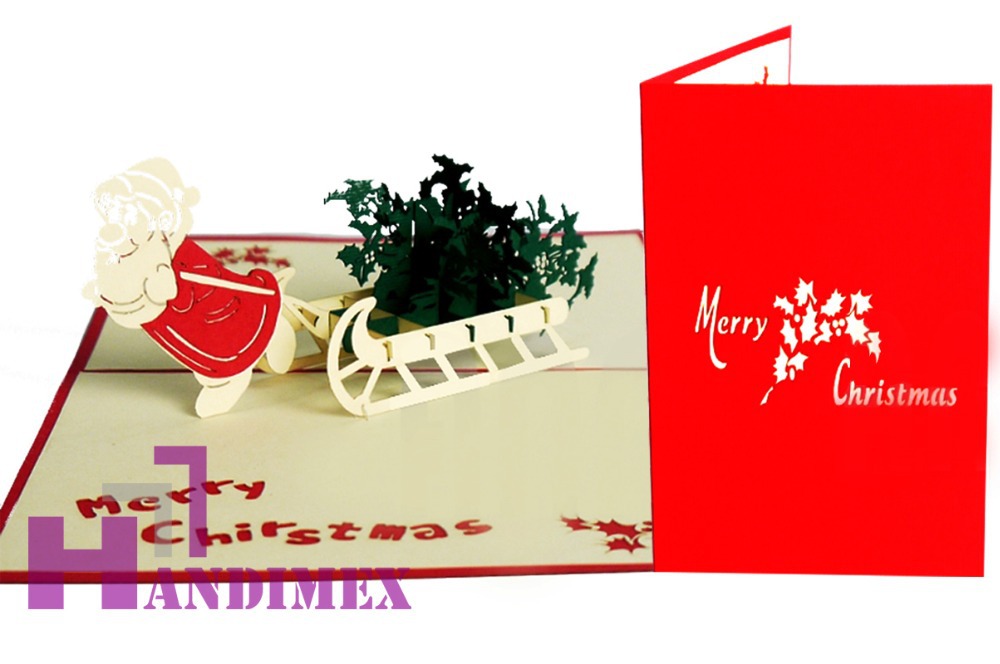 新しいデザイン- クリスマスカード2015/楽しいホリデーカードベトナム―mc069仕入れ・メーカー・工場
