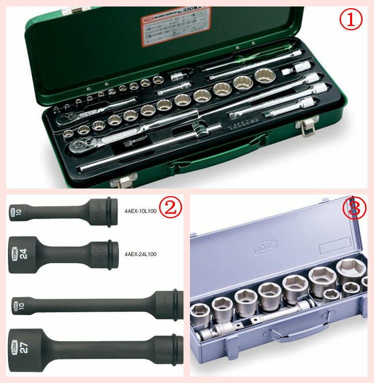 Japan,Hand tool TONE Socket & Torque wrench,Tool set,Stainless