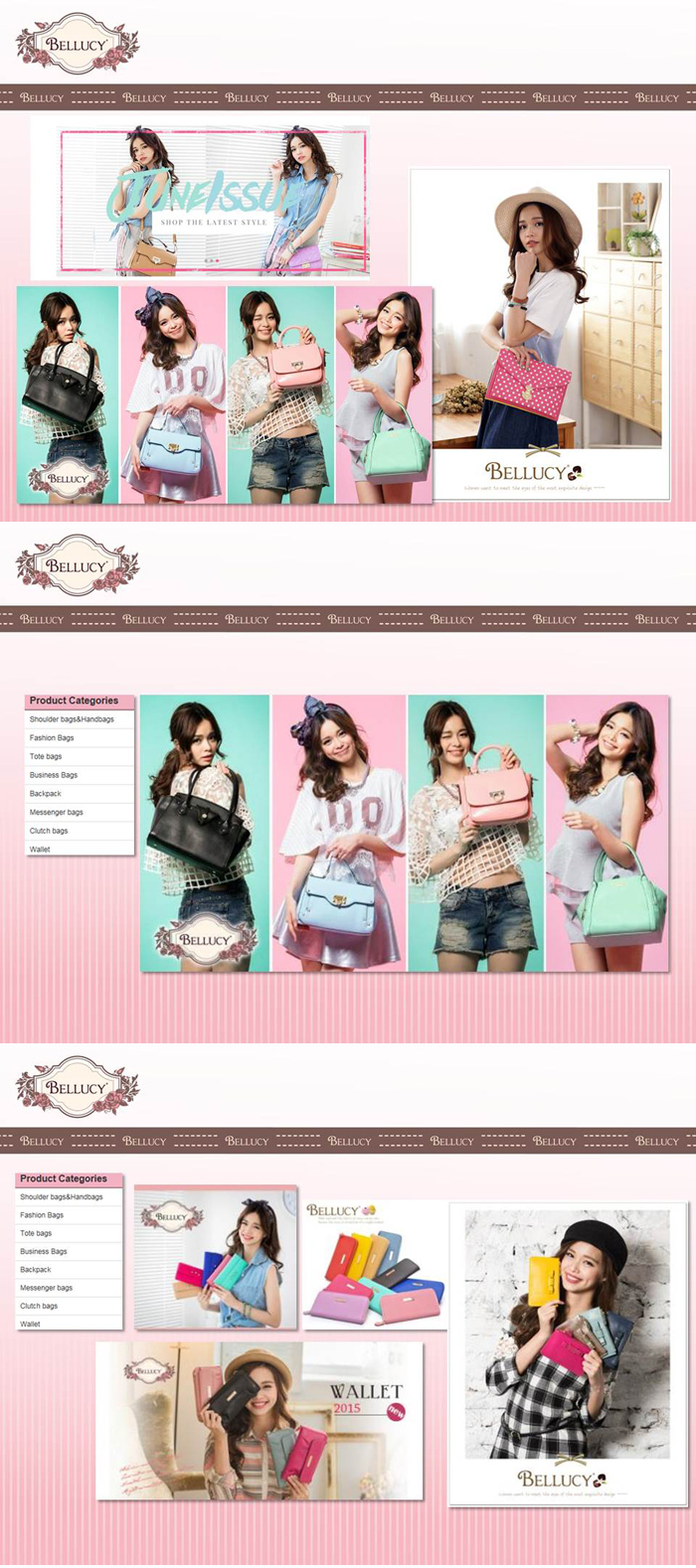 革のファッションbellucyコインカード財布女性革仕入れ・メーカー・工場