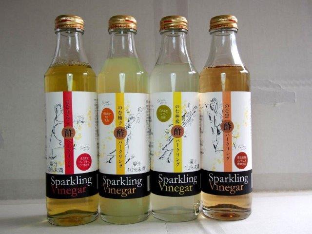 Delicious sparkling fruit juice , drinkable vinegar cider