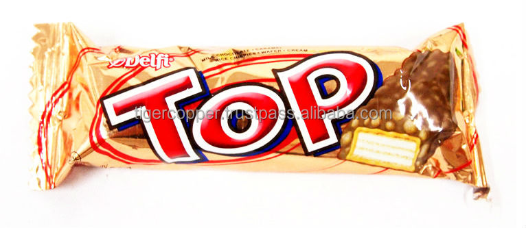 DELFI TOP BLACK IN WHITE CHOCOLATE BAR 20G/CHOCOLATE WAFER BAR