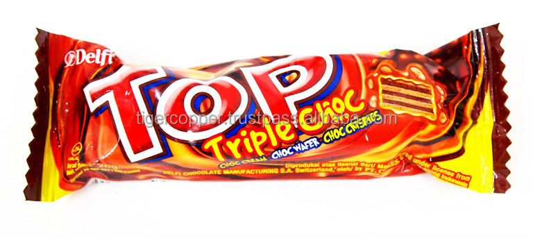 DELFI TOP BLACK IN WHITE CHOCOLATE BAR 20G/CHOCOLATE WAFER BAR