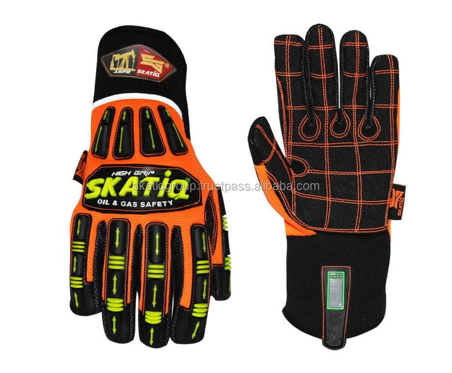 Original Skatiq Impact Safety Gloves / Oil And Gas Field Drilling