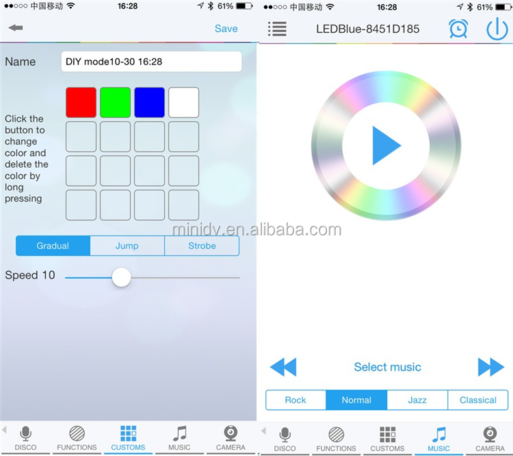 新しい到着の安い4chrgbwledストリップライトブルートゥース英語とコントローラを導いた、 フランセ、 エス、 iosアプリアンドロイド・イタリアーノ仕入れ・メーカー・工場
