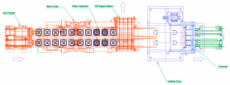 Highly advanced lining machine for tuna canning factory