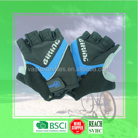 緑色の矢印ポリエステルニットグレーパームサイクリング手袋サイクリング泡のパッディング仕入れ・メーカー・工場