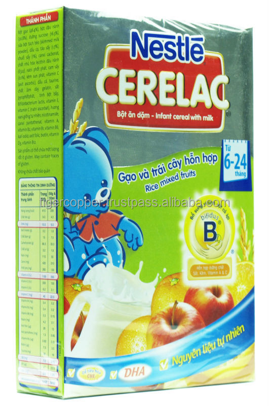 NESTLE CERELAC NUTRITIOUS RICE WITH MILK INFANT CEREAL WITH MILK BOX 200G