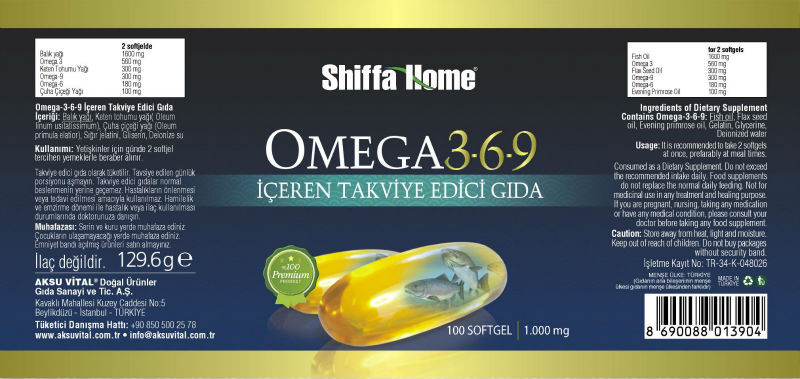 Omega3 3-6-9 label