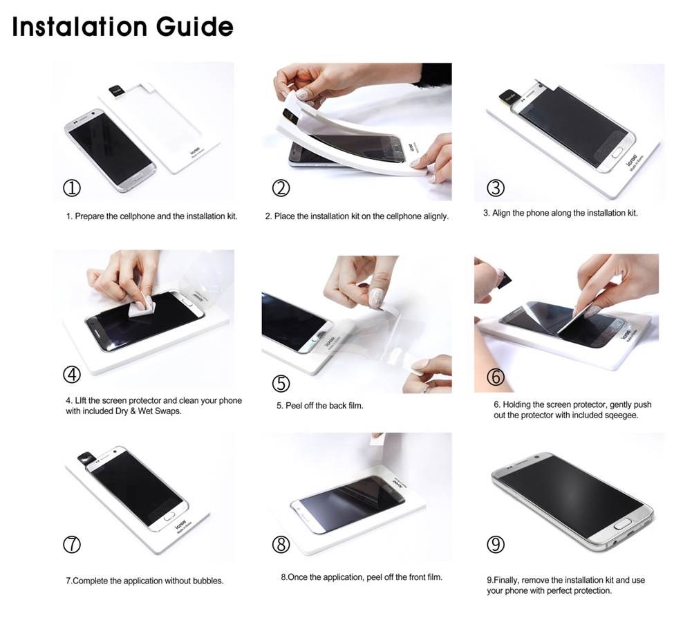 9h Flexible Glass Screen Protector(active Part) And 4h Pet Full