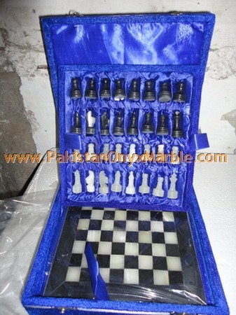 Onyx Marble Chess Set Handmade Handcrafted Low Cost Marble Chess