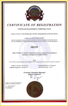 HACCP-Certificate