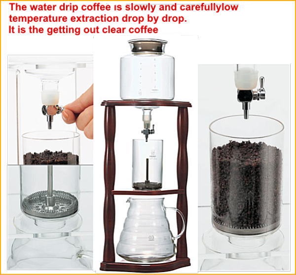 Japanese Design Water Drip Coffee Maker Hario Made In Japan C6 Pure
