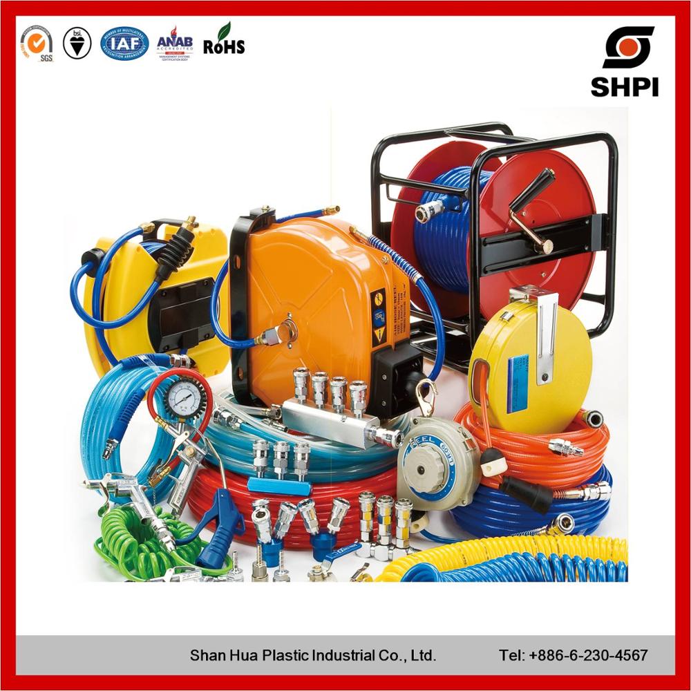 automatic spring driven spray mini air hose reel