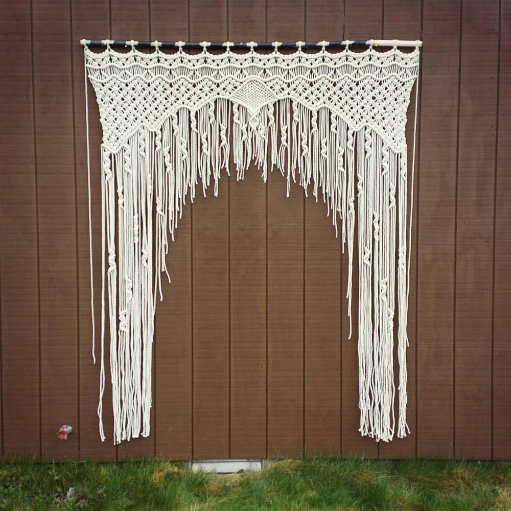 Cotton Macrame Rope Door Curtains - Buy Macrame Curtain,Hanging Door